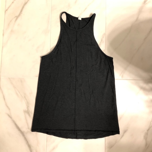 Lululemon Charcoal Long Halter Tank - Picture 1 of 4